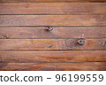 Wood plank brown texture background.View from above. Copy space. 96199559