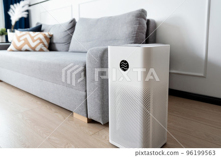 Air purifier in living room, dust protection 96199563