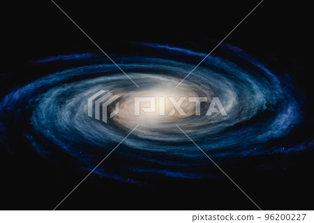 3D galaxy on black background 3D galaxy on black background 96200227
