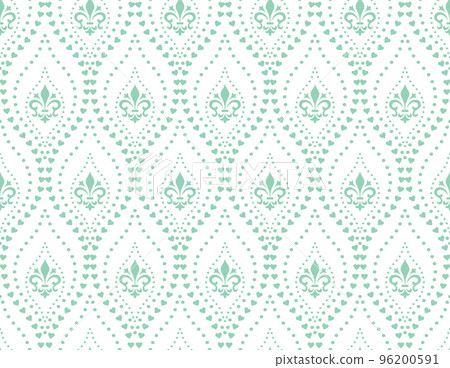 Flower geometric pattern. Seamless background. White Flower geometric pattern. Seamless background. White 96200591