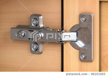 Cabinet swing door hinge furniture.  Fittings hardware for wardrobe and cupboard. 96201083