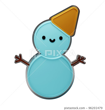 snowman 3d Christmas decorations. glass glossy isolated on white background. New year Design elements realistic 3d illustration. snowman 3d Christmas decorations. glass glossy isolated on white background. New year Design elements realistic 3d illustration. 96201479