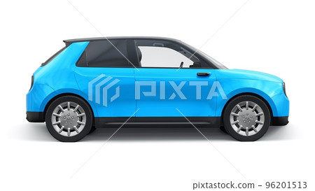 Tokyo. Japan. October 5, 2022. Honda E 2020. A blue compact urban electric car with a cute design and advanced technologies of the future on a white background. 3d illustration. Tokyo. Japan. October 5, 2022. Honda E 2020. A blue compact urban electric car with a cute design and advanced technologies of the future on a white background. 3d illustration. 96201513
