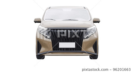 small commercial van for cargo transportation in cramped urban conditions. Courier car. A delivery service car with an inscription-free body for your own unique design. 3d rendering. 96201663