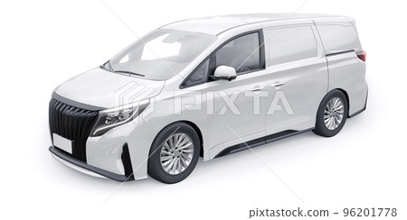 small commercial van for cargo transportation in cramped urban conditions. Courier car. A delivery service car with an inscription-free body for your own unique design. 3d rendering. small commercial van for cargo transportation in cramped urban conditions. Courier car. A delivery service car with an inscription-free body for your own unique design. 3d rendering. 96201778