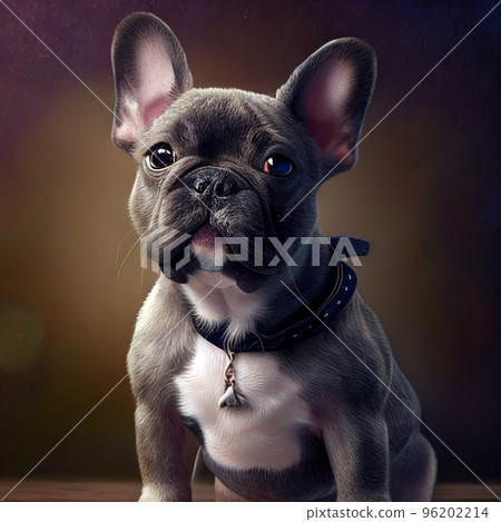 French bulldog puppy. Portrait of a french bulldog dog. Dog portrait 96202214