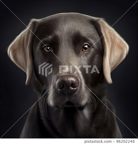 Labrador retriever. Portrait of a labrador retriever dog. Dog portrait 96202248