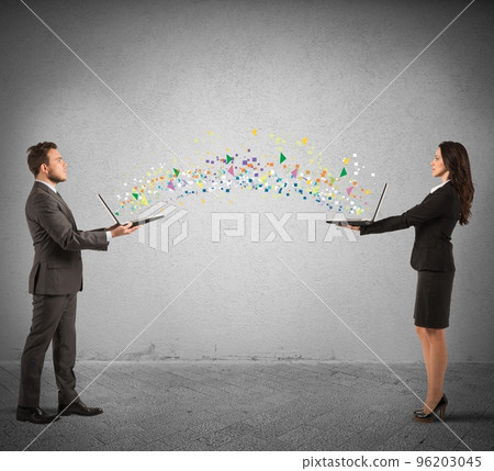 Internet sharing concept 96203045