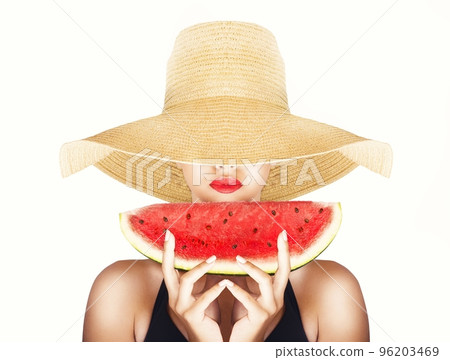 Summertime and watermelon 96203469