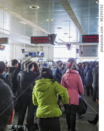 中國吉林省長春站候車室/中國長春 96204592