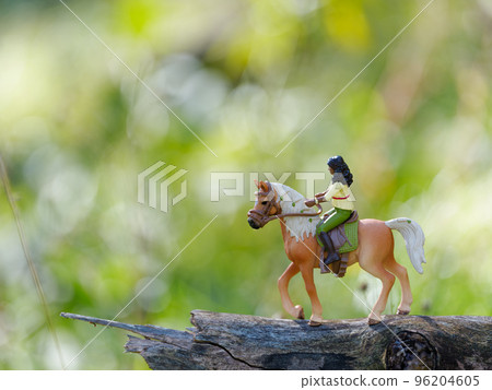 Green and horse figure Green and horse figure 96204605