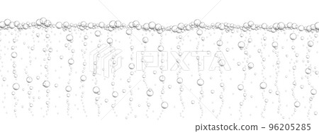 Underwater floating bubbles background. Fizzy drink, carbonated water, seltzer, beer, soda, champagne or sparkling wine texture. Air stream in ocean, sea or aquarium Underwater floating bubbles background. Fizzy drink, carbonated water, seltzer, beer, soda, champagne or sparkling wine texture. Air stream in ocean, sea or aquarium 96205285