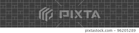 Black basketweave tile mosaic texture. Causeway texture. Stone or ceramic brick background. Kitchen backsplash layout. Bathroom, shower or toilet wall or floor decoration Black basketweave tile mosaic texture. Causeway texture. Stone or ceramic brick background. Kitchen backsplash layout. Bathroom, shower or toilet wall or floor decoration 96205289
