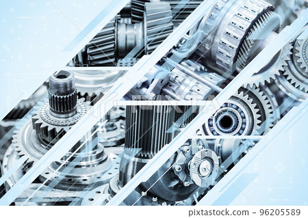 Abstract heavy industry background. Industrial concept. Mechanism 96205589