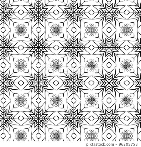 Seamless pattern of circuit drawing abstract openwork snowflakes. Repeat texture. Abstract backdrop Seamless pattern of circuit drawing abstract openwork snowflakes. Repeat texture. Abstract backdrop 96205758