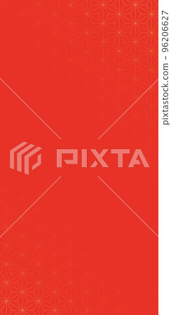 Simple Japanese pattern background of hemp leaf pattern 96206627