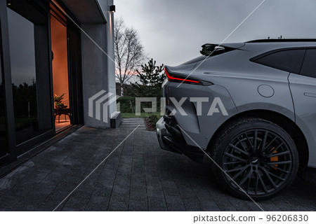 Aston Martins first SUV the DBX. Close up view of the Aston Martin 2022 DBX Aston Martins first SUV the DBX. Close up view of the Aston Martin 2022 DBX 96206830