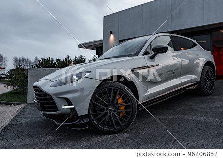 Aston Martins first SUV the DBX. Close up view of the Aston Martin 2022 DBX 96206832