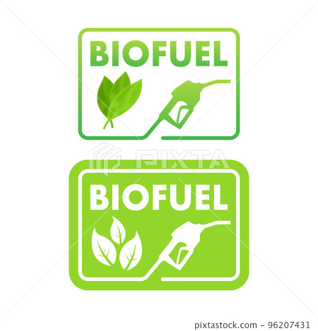 Biofuel Gas Station. Eco Petrol. Vector stock illustration. 96207431