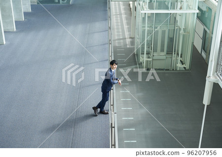 Suit style man looking far away 96207956