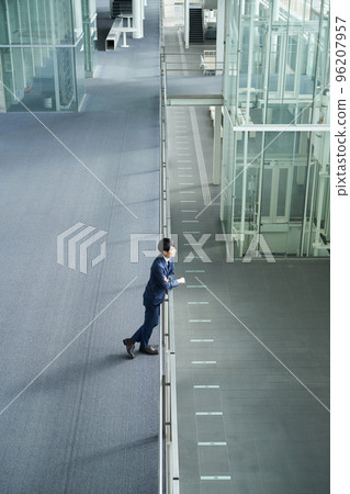 Suit style man looking far away 96207957