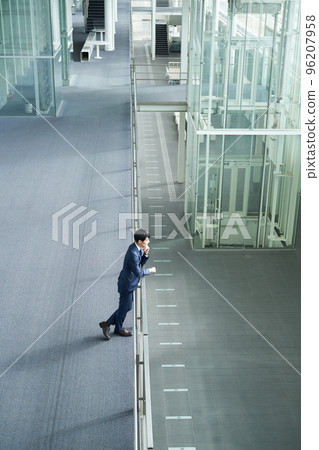 Suit style man looking far away 96207958