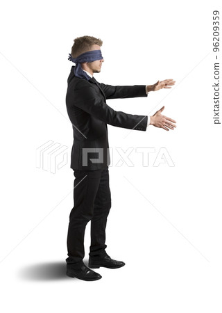 Blind businessman Blind businessman 96209359