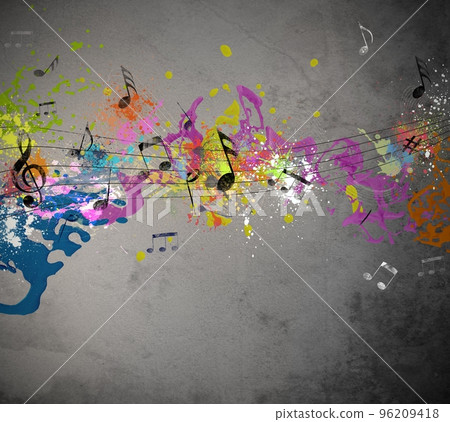 Musical grunge background Musical grunge background 96209418