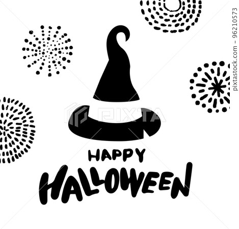 halloween Calligraphic Designs text 96210573