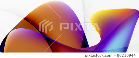 Fluid color abstract background. Liquid gradients, wave pattern. Trendy techno business template for wallpaper, banner, background or landing Fluid color abstract background. Liquid gradients, wave pattern. Trendy techno business template for wallpaper, banner, background or landing 96210944