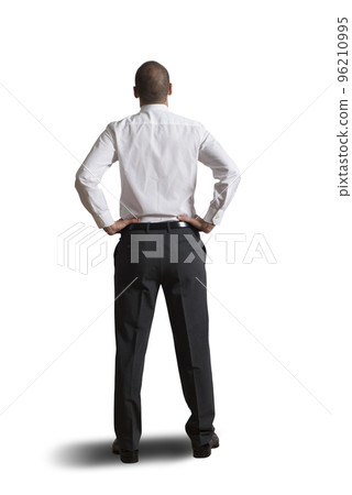 Concept of businessman looking the future 96210995