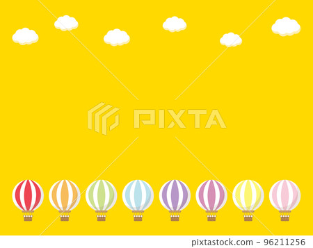 Frame design with balloons _ yellow 96211256