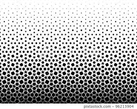 Geometric pattern of black figures on a white background. Seamless in one direction.SCALE method Geometric pattern of black figures on a white background. Seamless in one direction.SCALE method 96213904