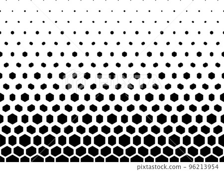Geometric pattern of black figures on a white background. Seamless in one direction.SCALE method Geometric pattern of black figures on a white background. Seamless in one direction.SCALE method 96213954