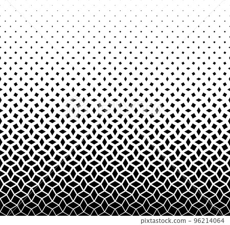 Geometric pattern of black figures on a white background. Seamless in one direction.SCALE method Geometric pattern of black figures on a white background. Seamless in one direction.SCALE method 96214064