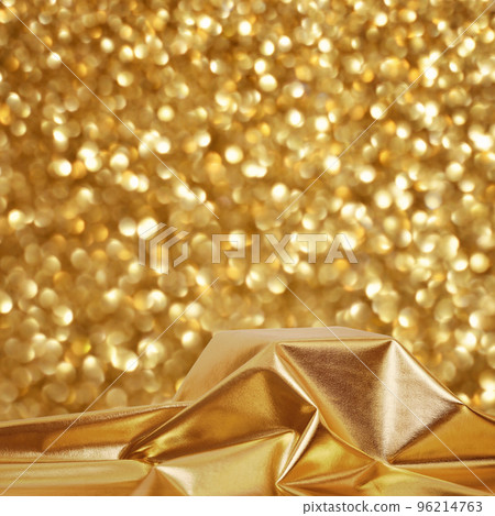 Draped textile cover empty podium on soft background Draped textile cover empty podium on soft background 96214763