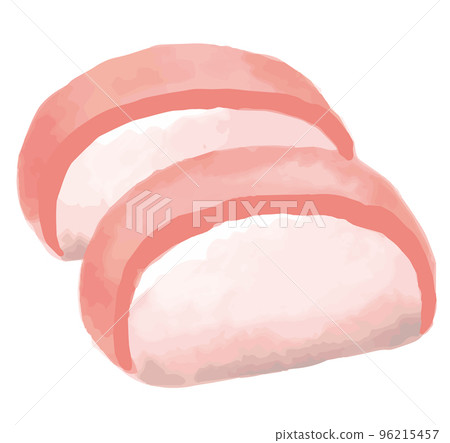 水彩風格,魚糕。新年的食物插圖素材。用於新年賀卡等。矢量材料。 水彩風格,魚糕。新年的食物插圖素材。用於新年賀卡等。矢量材料。 96215457