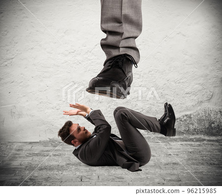 Aggressive boss .Mobbing concept Aggressive boss .Mobbing concept 96215985