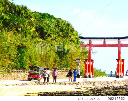 Tuk-tuk New Year's visit/Miyazaki Prefecture 96216562