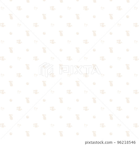 Rabbit silhouette seamless pattern material 96218546