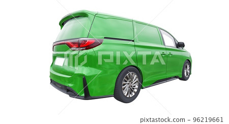small commercial van for cargo transportation in cramped urban conditions. Courier car. A delivery service car with an inscription-free body for your own unique design. 3d rendering. small commercial van for cargo transportation in cramped urban conditions. Courier car. A delivery service car with an inscription-free body for your own unique design. 3d rendering. 96219661
