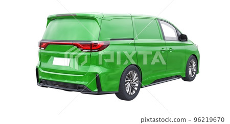 small commercial van for cargo transportation in cramped urban conditions. Courier car. A delivery service car with an inscription-free body for your own unique design. 3d rendering. small commercial van for cargo transportation in cramped urban conditions. Courier car. A delivery service car with an inscription-free body for your own unique design. 3d rendering. 96219670