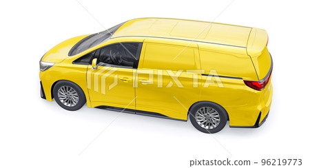 small commercial van for cargo transportation in cramped urban conditions. Courier car. A delivery service car with an inscription-free body for your own unique design. 3d rendering. small commercial van for cargo transportation in cramped urban conditions. Courier car. A delivery service car with an inscription-free body for your own unique design. 3d rendering. 96219773