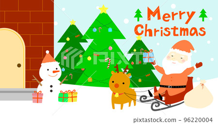 Birthday materials, birthday old people, familiar deer, snowmen, gifts, birthday trees, etc. 96220004