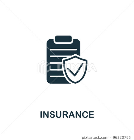 Simple Insurance Icon Insurance icon. Monochrome simple Investments... - Stock Illustration ...