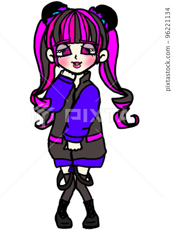 POP雙尾雷系少女 96221134