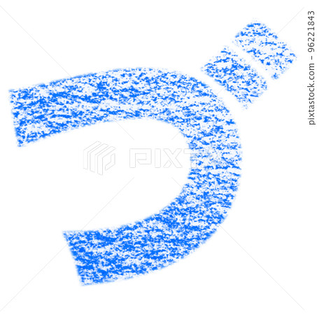 Hiragana drawn with crayon "Zu" blue background white with path other colors / list Hiragana drawn with crayon "Zu" blue background white with path other colors / list 96221843