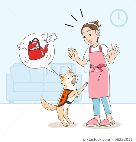 A hearing dog that tells you when a kettle with a gentle touch has boiled A hearing dog that tells you when a kettle with a gentle touch has boiled 96222031