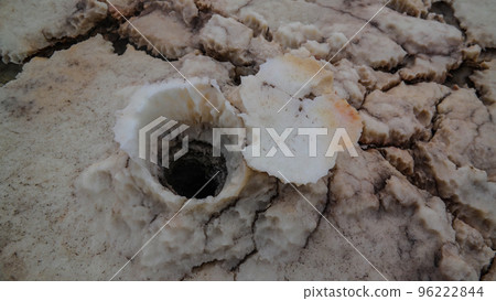 Salt texture inside Dallol volcanic crater Danakil depression, Afar Ethiopia Salt texture inside Dallol volcanic crater Danakil depression, Afar Ethiopia 96222844