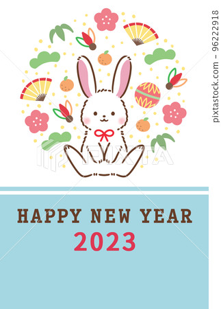 2023年新年賀卡模板休閒設計 2023年新年賀卡模板休閒設計 96222918